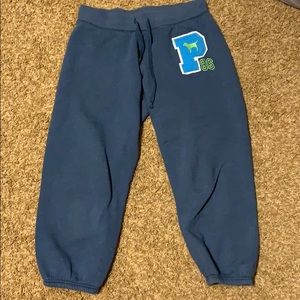 PINK cropped sweatpants